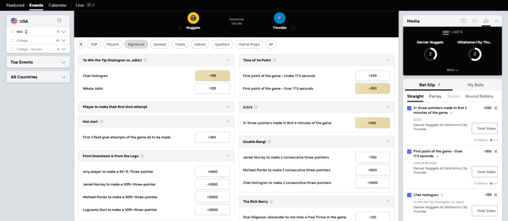 betmgm signature prop betting review