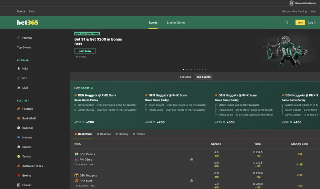 bet365 sportsbook review